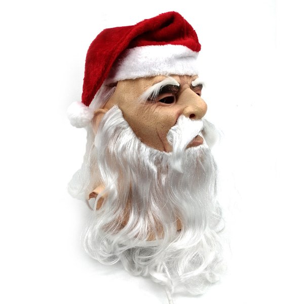 Tomtens huvudbonader Latexmask Cosplay Kostymrekvisita till jul