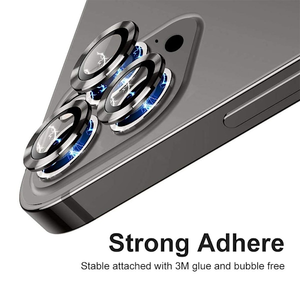 Karkaistu lasinen näytönsuoja iPhone 15 Pro/15 Pro Max - Puhelin musta