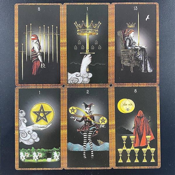 2021 Dancing In The Dark Tarotkortstokk Full engelsk brettspill Fest Familie Spillkort Oracle Kort Kortspill 44stk Ts08 zdq