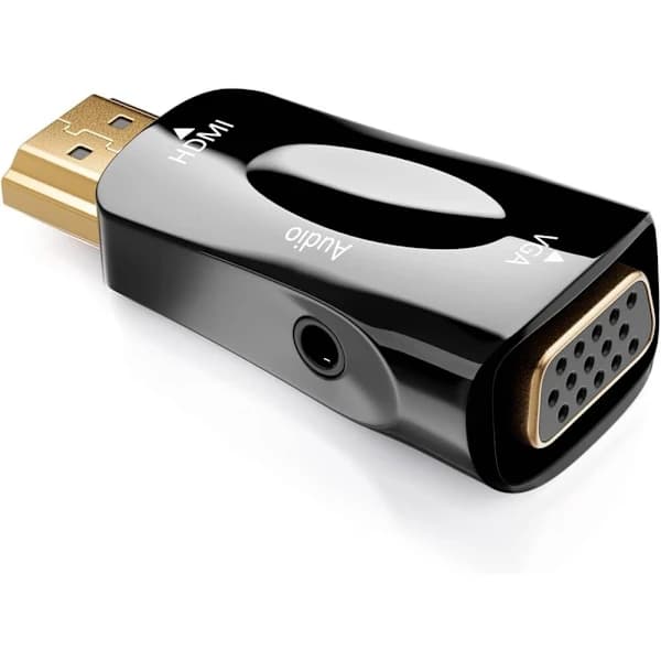 HDMI til VGA Adapter med 3,5 mm AUX