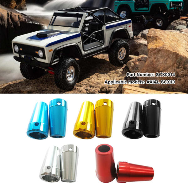 1/2/3/5 2 kpl Alumiiniseos Taka-akselin kiinnitys AXIAL SCX10 Red 1Set