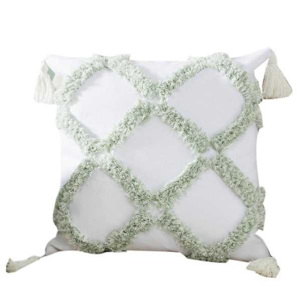 Boho Tuftad Dekorativ Kuddfodral Modern Mjuk Kuddeöverdrag för Soffa Soffan Bil Sovrum Vardagsrum 18x18 tum null - 8061