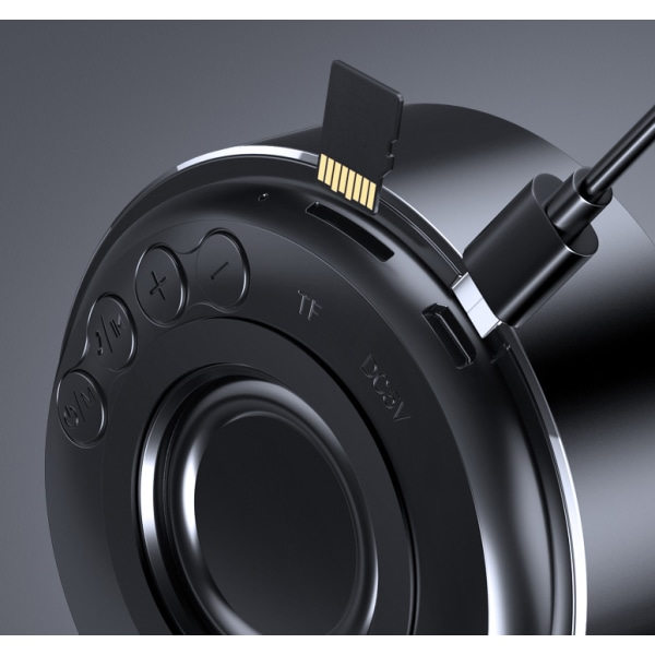 Uusi tyylikäs metalli Bluetooth-kaiutin, mini langaton alumiiniseos-subwoofer-kaiutin (musta)