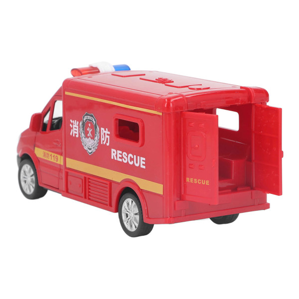 Palomiehen paloauto pienoismalli, innovatiivinen ääni ja valot, vetämällä palomiehen paloauto lelu lapsille lahjakokoelma