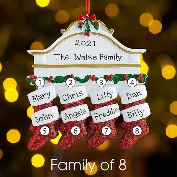 Julhänge DIY Personlig Familj Juldekorationer För A6 one size A6 one size