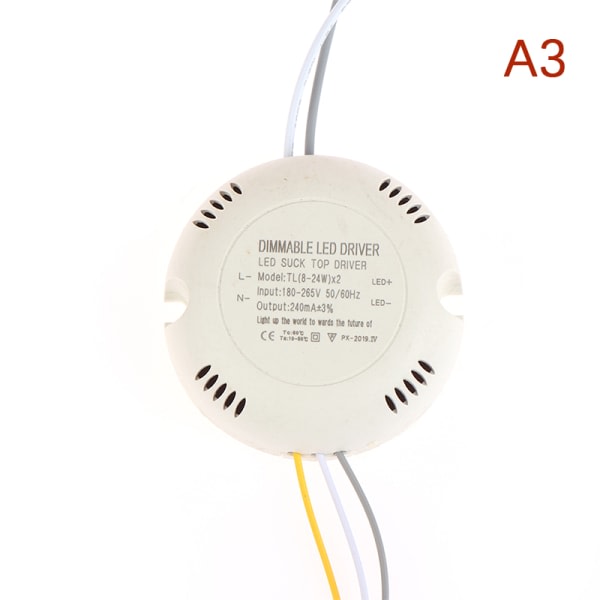LED Driver ljus Tak Power belysning AC176-265V 8 till 24W 2färg