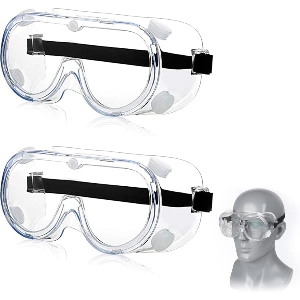 2 delar skyddsglasögon mot droppar Ögonskydd Anti-damm