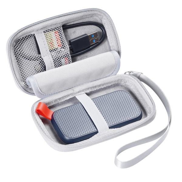 EVA Hard Case Små harddisker Case for E30 SSD-pakke Bærbar beskyttende hard case med remskal Svart