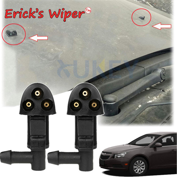 Erick's Wiper 2st Framruta Vindrutetorkare Spruta Munstycke För Chevrolet Cruze Mk1 2008 - 2016 Oe#94556605