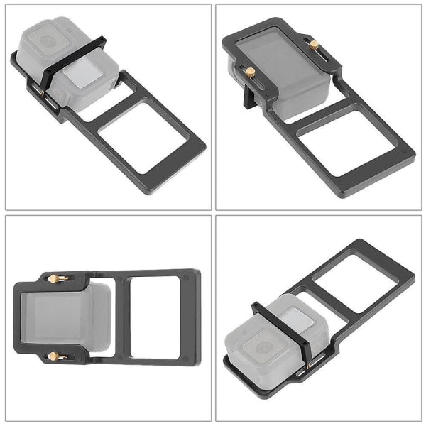 Actionkamera Switch Adapter Handhållen Gimbal Mount Plate Splint Plast för Gopro Hero 9 8 Black