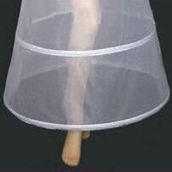 Brudekjoler for kvinner 2 sløyfer A-linje ankellengde Hel underkjole Enkeltlags elastikk