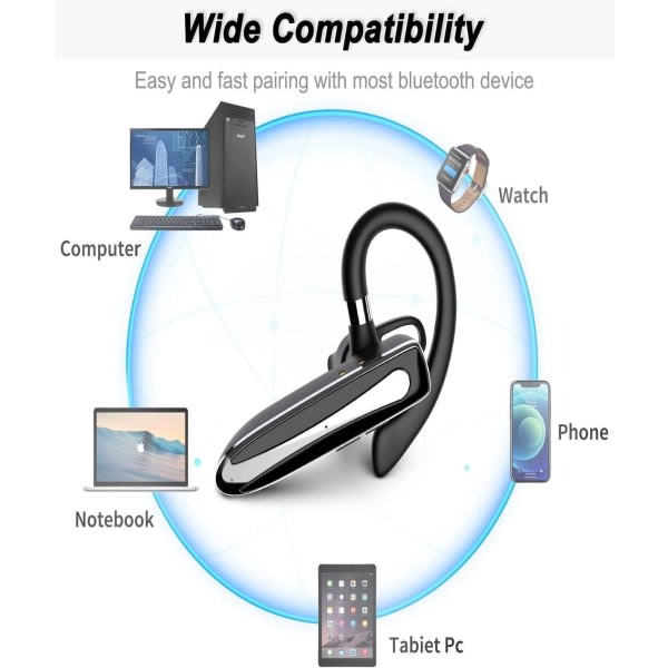 Bluetooth-headset med mikrofon handsfree