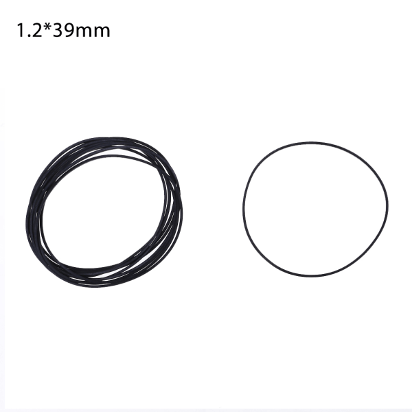 10 stk. Drev Flade Remme Gummi DVD Kassettebåndafspiller Drejeskive Rem Rem Kassettebånd Udskiftning Kvadrat 1,2 mm B