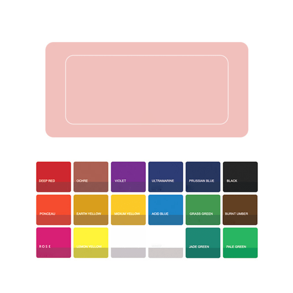 18/24 Farver Gouache Maling Sæt med Palette 30ml Vandfarvemaling til Kunstnere Studerende Tilbehør Ikke-giftigt null - D