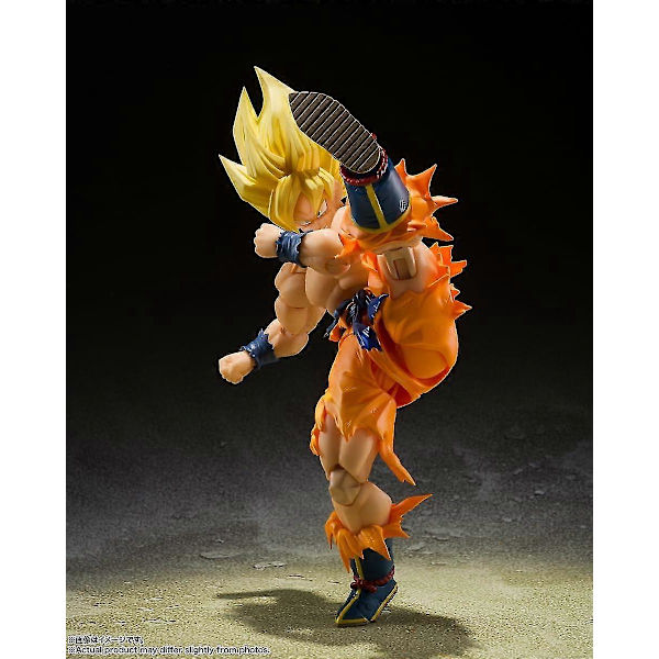 Bandai Tamashii Nations SH Figuarts Broly \"Dragon Ball Z\" Toimintahahmo Läpinäkyvä jalusta Battle damage Goku