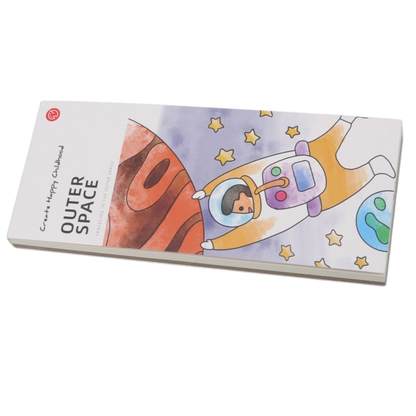 Resväska Vattenfärg Bok Tidig Pedagogisk Konst Vattenfärg Målarbok för Barn Stor Rymd