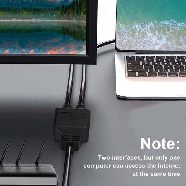 Nätverkskabel Ethernet-delare Kabel Nätverksadapter