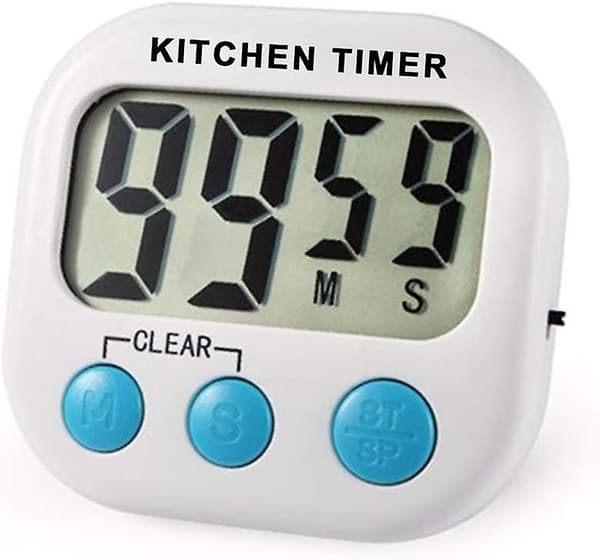Digitalt Kjøkkentimer, Stor LCD, Nedtelling, Opptelling
