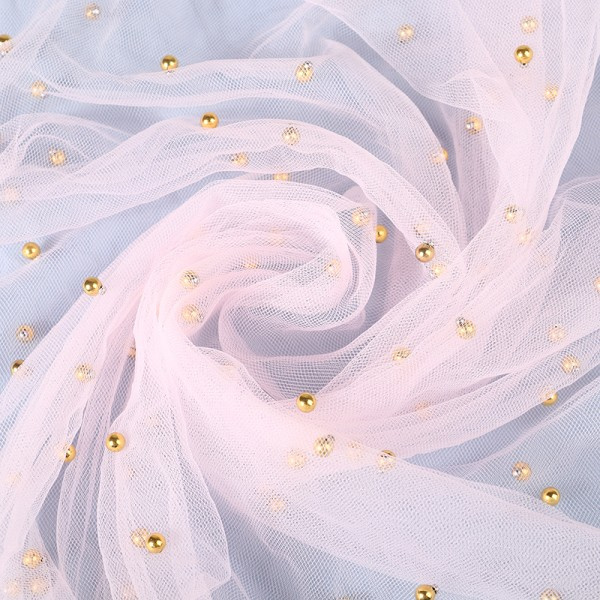 Nagelfotografering rekvisita gasväv med pärlfotograferingsbakgrund rosa