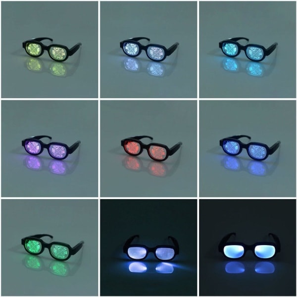 Nya Led Ljusglasögon Conan Med Samma Typ av Självlysande Glas A3 one size A3 one size