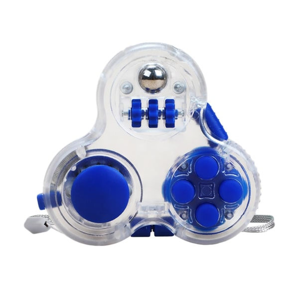 Naievear Fidget Pad leksaker Stressavlastning Levande färg Finger Flexibilitet Hand Leksaker Fidget Pad för avkoppling Blå