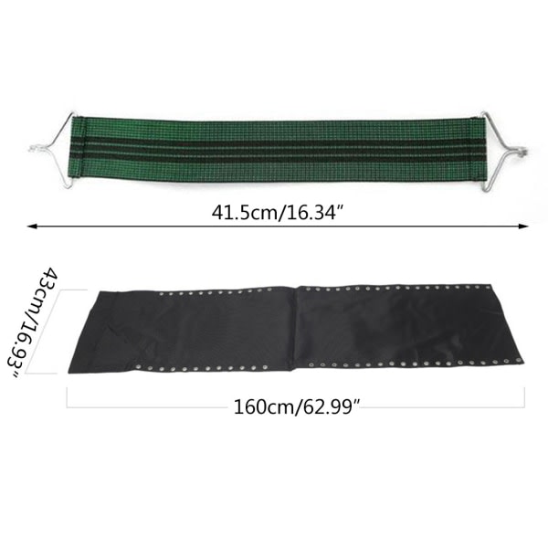 6 STK Zero Gravity Chair Förstärkningsbälten Remsor, Bungee Elastic Terrace Recliner Reparation Gravity Chair Accessories Kit 6PCS