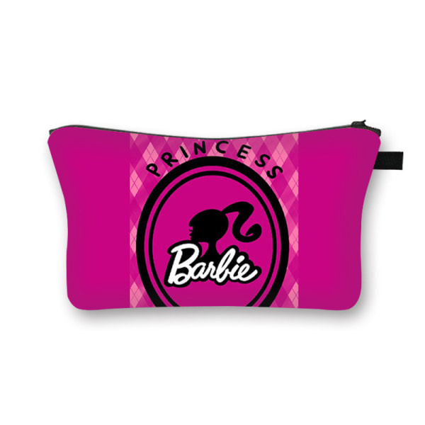 Barbie kosmetikkveske for jenter Transparent sminkepung for kvinner P E