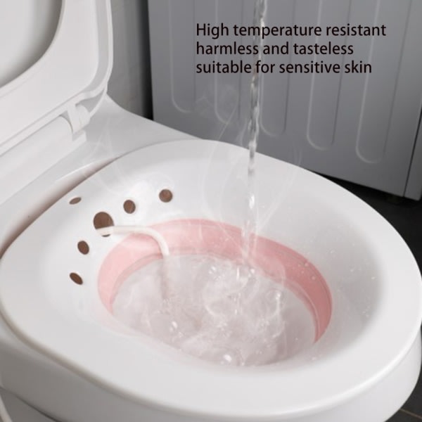 Foldbar Toalett Sitzbad Bidet Dusj Spesial Vask Hip Rengjøring Bløtlegging Kar for Gravide Grønn - A