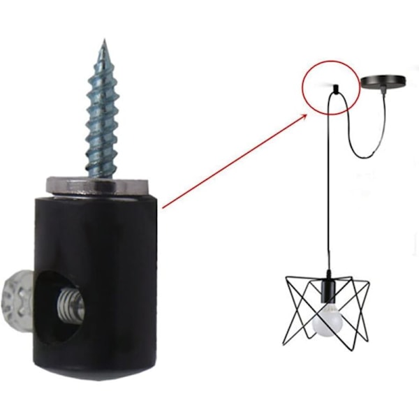 6 Kroker for Taklampe, Kabelveggfeste, Lysekroneopphengskroker