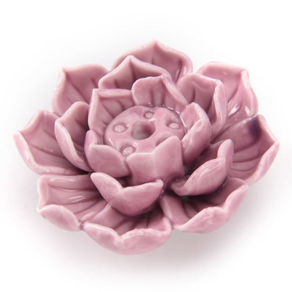 Keramisk røgelsebrænder holder Lotus Catcher Plate Natural C onesize C onesize