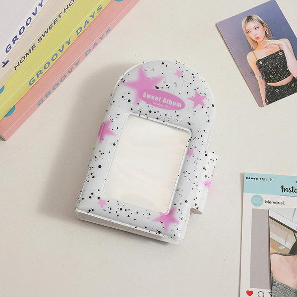 INS Pink Black Lace Pläd Fotoalbum Kpop Idol Star Chasing B Pink