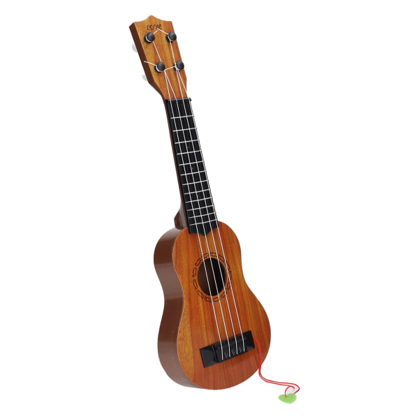 Ukulelegitarr för barn 4-strängad pedagogisk verklighetstrogen bärbar musikalisk ukuleleleksak för nybörjare typ 1