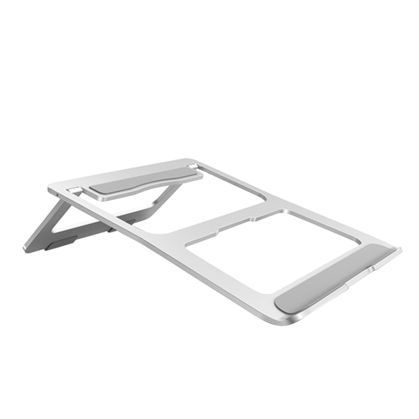 Justerbar hopfällbar bärbar datorstativ Bärbar stationär hållare Laptoptillbehör för Macbook Pro Air Notebook Silver