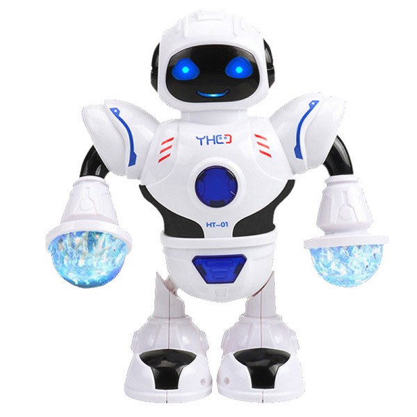 Leksaker for pojkar Robot Barn Toddler Robot 2 3 4 5 6 7 8 9 år gammal Hvit one size White one size
