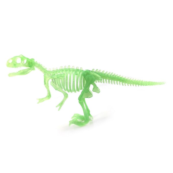8-9'' Simulering Dinosaur Skeleton Figur Lysende PVC Model Tyrannosaurus Dino Interactive Automobile Home Decor null - 1