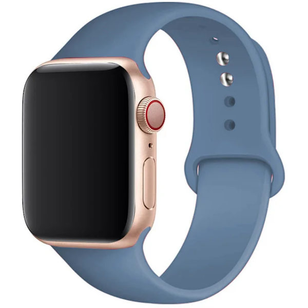 Silikoniranneke Apple Watchille 45mm 44mm 42mm 49mm 41mm 40mm 38mm rannekoru iwatch Series 8 7 9 SE 4 3 5 Ultra 6 Denim Blue Denim Blue 42 44 45 49 mm M-L