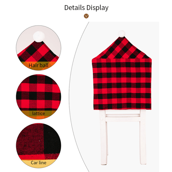 Jouluaiheinen tuolinpäällinen, selkänojan koriste, pölytiivis, punainen, ONESIZE Red ONESIZE