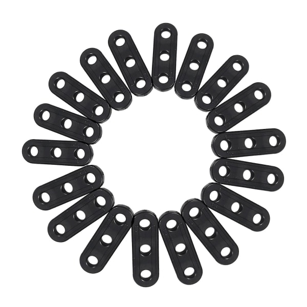 100-pack Tältfästen, Snöre, Glidlås, Lås, Utomhuscamping, Plast, Vindrep, Spänne, Utomhustält, Repspänne