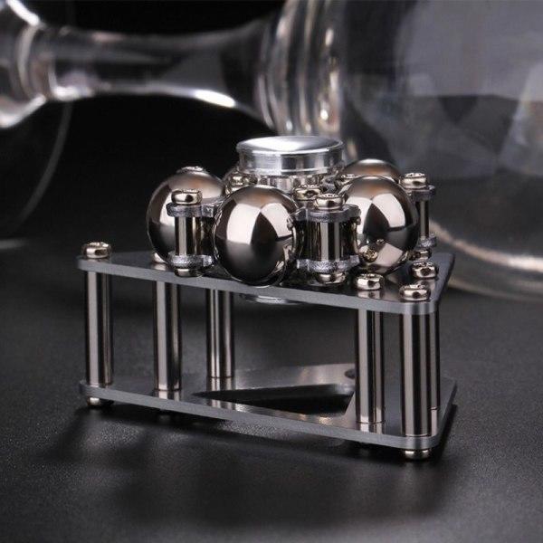 Ny metallspinner Antistress Hand Vuxen Leksak Reliever Leksak Gyrosc Silver one size Silver one size