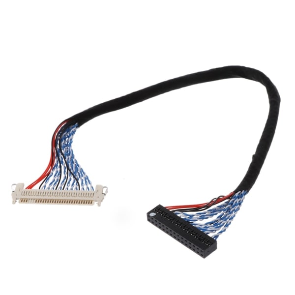 Musta LVDS-kaapeli LCD-näytölle, jossa on 2-kanavainen LVDS-liitäntä, 620 mm