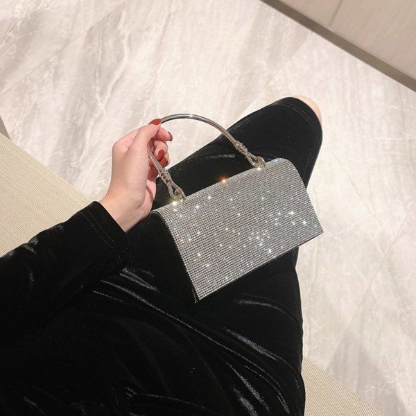 Kvinde KTV skuldertaske matchende pung udsøgt aften taske banket glitter taske bryllup taske damepung