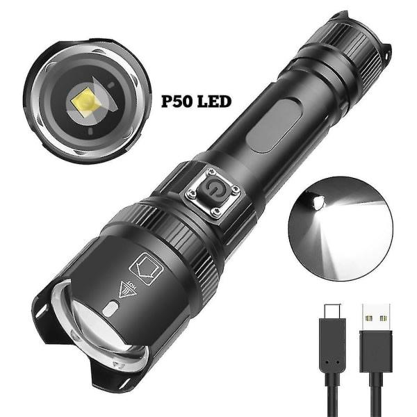 Tehokkain LED-taskulamppu Power, ladattava, P99