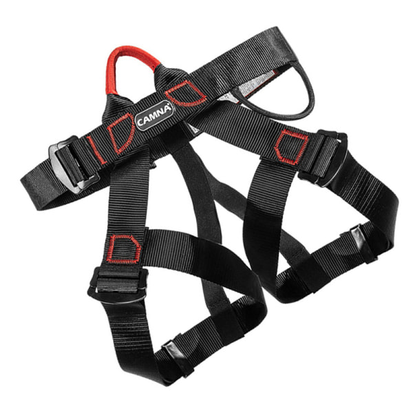 Klättringssäkerhetsbälte Utomhusklättring Utomhus Expand Half Body H Svart One size Black One size