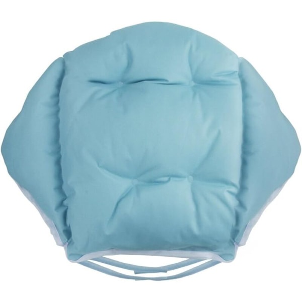 Stolhynde med ryglæn Sædeskal Lænestol Fløjl Blød Elastisk Vandtæt til Rattan Stråstol Have 40x52 cm blå