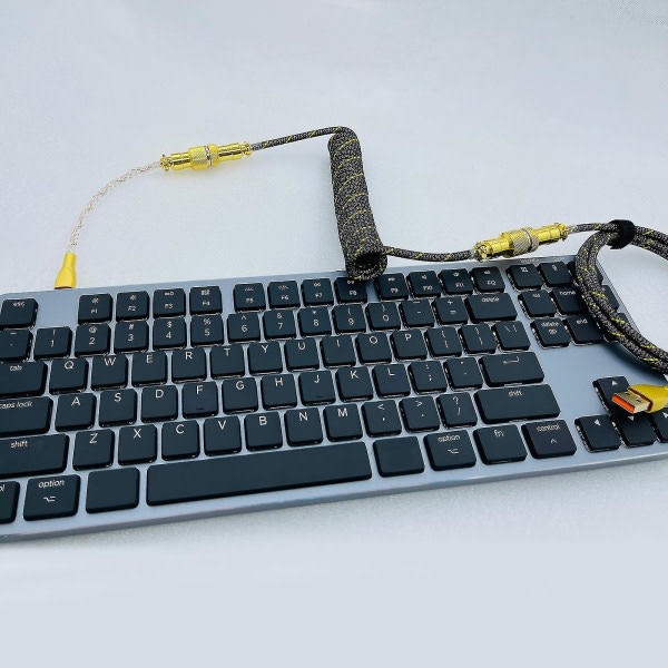 1,8m Typ C USB -kabel för tangentbord Flygkontakt Rgb-tangentbord Datakabel