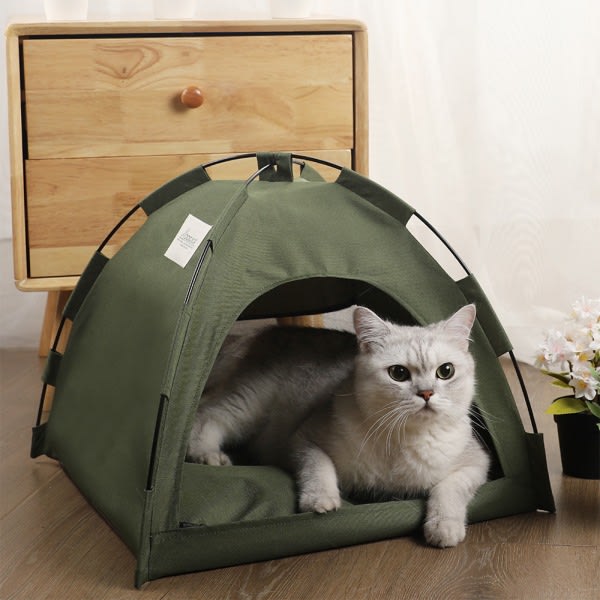 Aftagelig, skridsikker blød pude Nest Pet Tent Bed Cave, vaskbar S: 35*35*30cm CDQ
