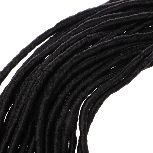 1 Pakke Kunstige Fletter Dreadlocks Syntetisk Hårforlengelse Heklet Twist Ren Farge Gull