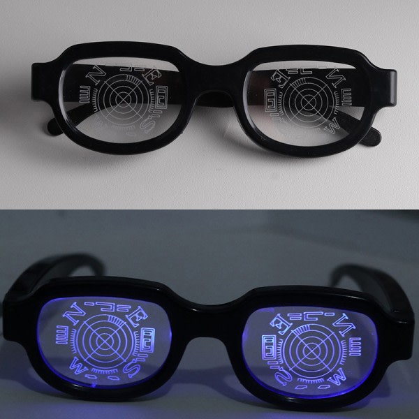 Nya Led Ljusglasögon Conan Med Samma Typ av Självlysande Glas A2 one size A2 one size