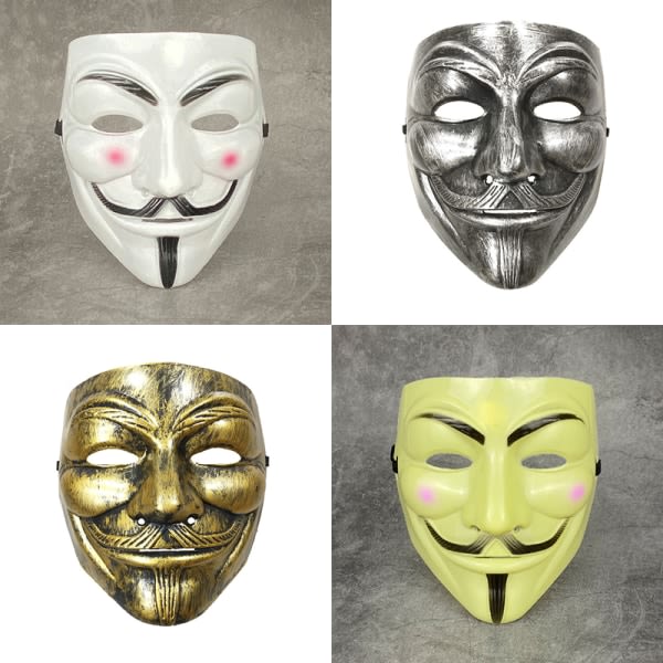 Vendetta Hacker Mask Anonym julfest present till vuxen K A12 one size A12 one size