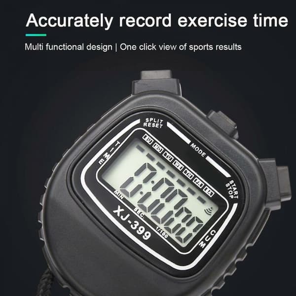 Digitalt Stopur - Intervaltimer med Stort Display, Sportsstopur